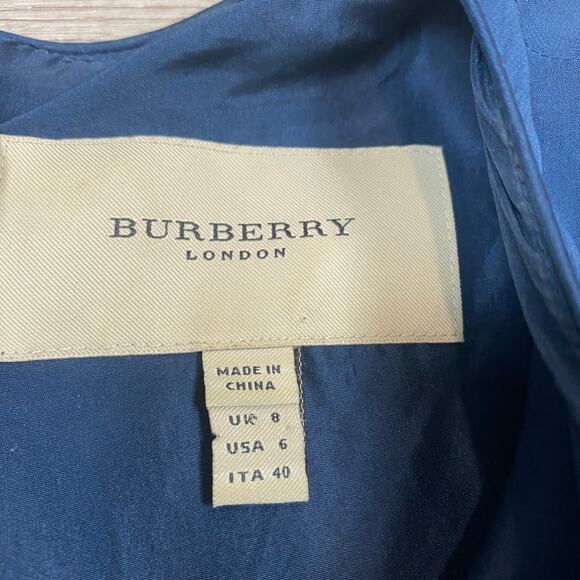 Burberry Silk Shift 3/4 Sleeve Tier Cuff Dress Women's 6 - Picture 4 of 10